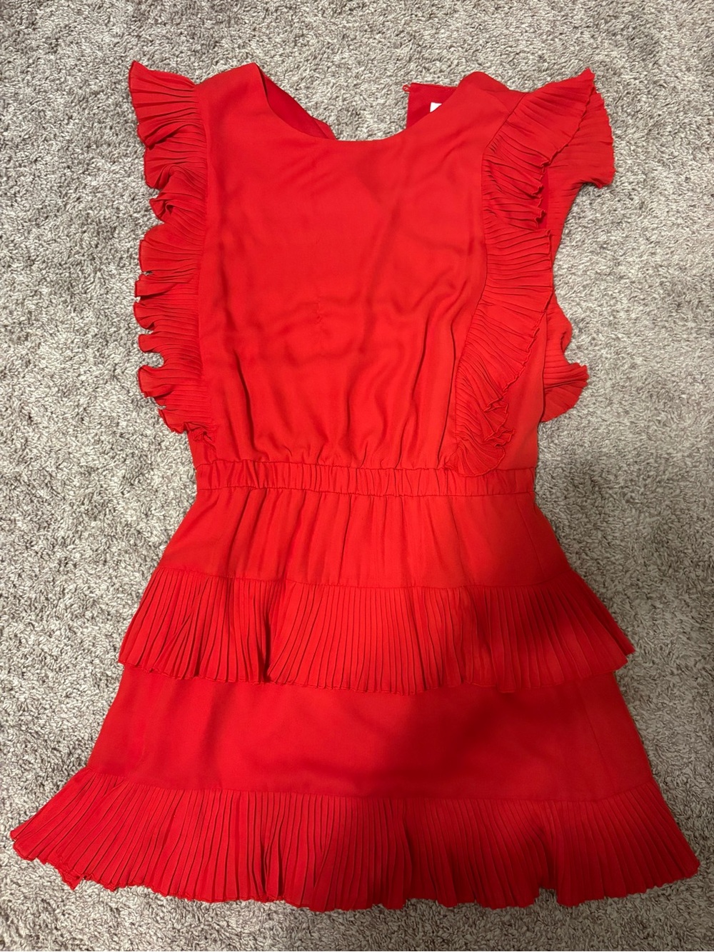 TCEC Red Ruffle Mini Dress